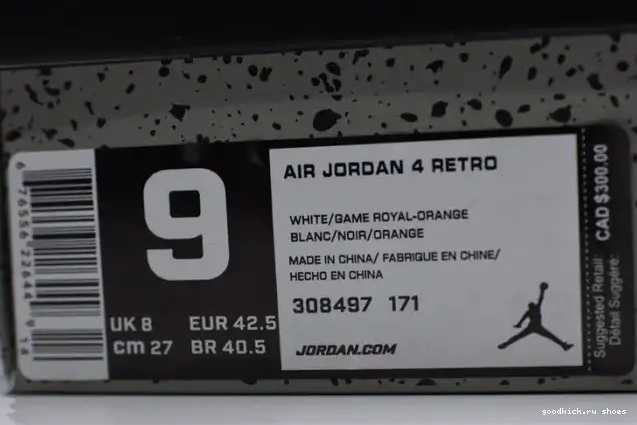 Cheap Air Jordan 308497-171 Bright Crimson-Royal 4 White Blue 0614